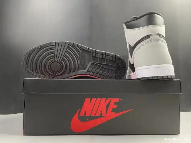White Light 1 Grey Jordan Smoke Black 555088-035 High Retro Air 0518